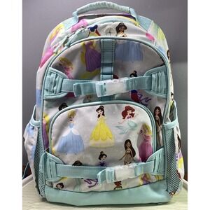 Pottery Barn Girls Mackenzie Aqua Disney Princess School/Travel Backpack 16x13x8